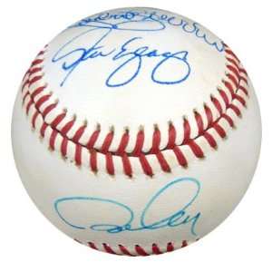 1981 WS MVPs Steve Yeager, Ron Cey & Pedro Guerrero Autographed NL 