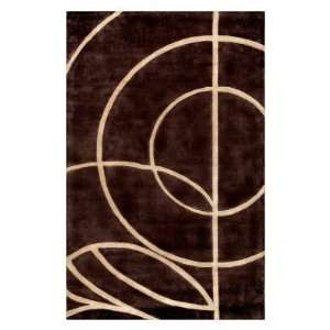  Noble House Ariel Area Rug   Brown, 3.6 x 5.6 ft.