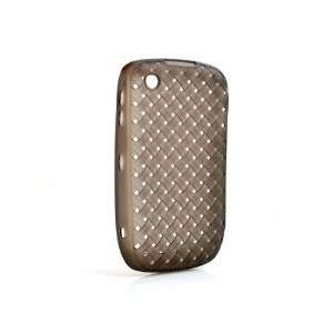 TPU Silicone Case Cover Skin transparent black for BlackBerry Curve 