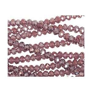   Lavender AB Crystal Faceted Rondelle 4mm Beads Arts, Crafts & Sewing