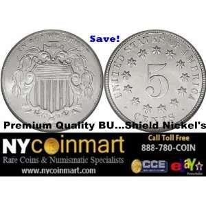  1866 Shield 5 Cents Premium BU++ 