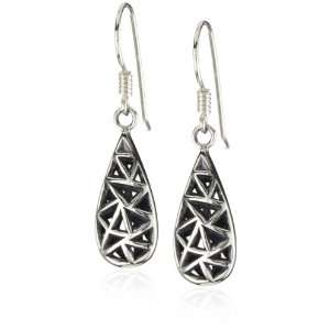  Zina Sterling Silver Mosaic Collection Drop Earrings on 
