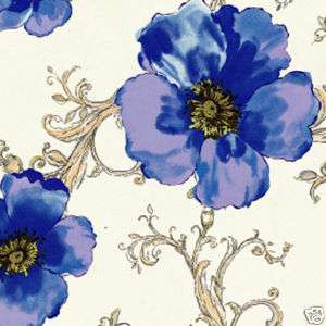Cotton 100% Satin Bedding Covering Novelty Flower Blue  