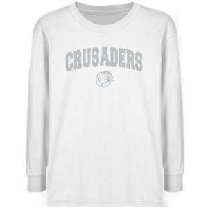  Holy Cross Crusaders Youth White Logo Arch T shirt Sports 