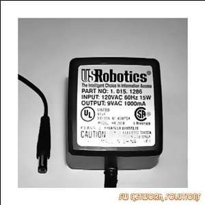  3COM US ROBOTICS 9VAC 1000MA AC ADAPTER P/N HA 091A 