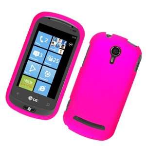  Rose Pink Texture Hard Protector Case Cover For LG Quantum 