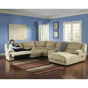     Khaki Microfiber Sectional Wisconsin Sectionals