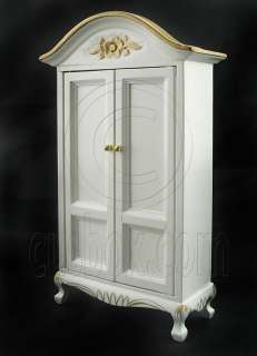 Victorian Double Door Craft Armoire Dollhouse Furniture  