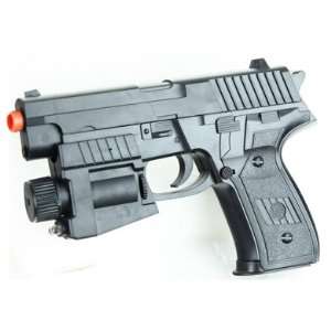   Pistol w/ Tactical Laser and Flashlight BB Hand Gun