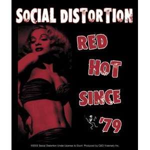  SOCIAL DISTORTION RED HOT SINCE 79 STICKER