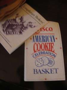 Longaberger Crisco Cookie Basket & Liner American Set USA  