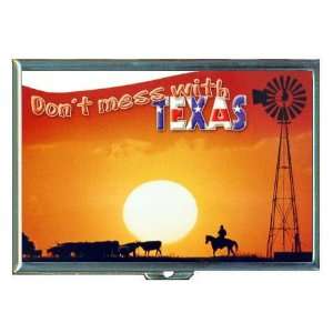  Dont Mess With Texas, Cowboy, ID Holder, Cigarette Case 