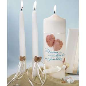  Ocean of Love Beach Unity Candle and Taper Candles