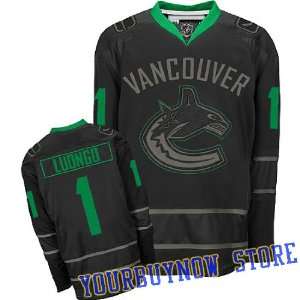   Canucks Black Ice Jersey Hockey Jersey (Logos, Name, Number are sewn