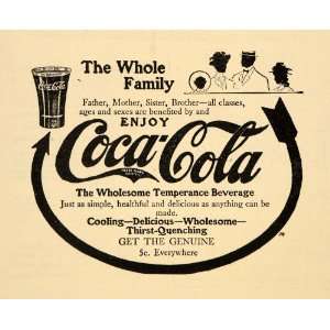   Beverage Soda Pop Coke Family   Original Print Ad