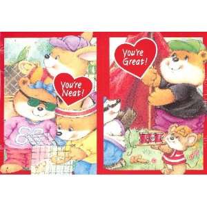 Cute Critters Valentine Cards for Kids & Teacher with Scripture   2 