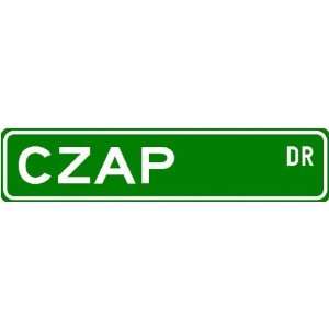 CZAP Street Sign ~ Personalized Family Lastname Sign ~ Gameroom 