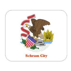  US State Flag   Schram City, Illinois (IL) Mouse Pad 