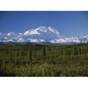 View of the Tallest Mountain in North America, Mt. Mckinley National 