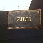Zilli Men Black Jeans W/Leather Tag Logo on Waist Pocket Made in 