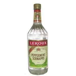  Leroux Peppermint Schnapps 40@ 1 Liter Grocery & Gourmet 