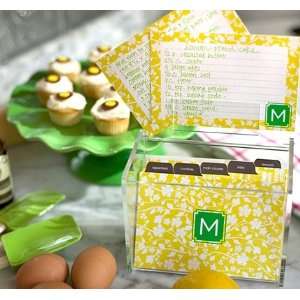  personalized recipe cards & box