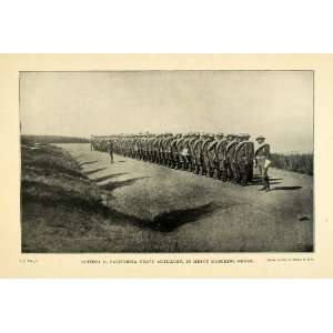  1898 Print Battery Men Spanish American War California 