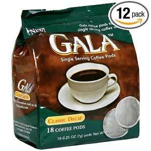 Gala Classic Decaffeinated Coffee Pods Grocery & Gourmet Food