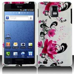 Samsung i997 Infuse 4G Red Flower on White Case Cover 