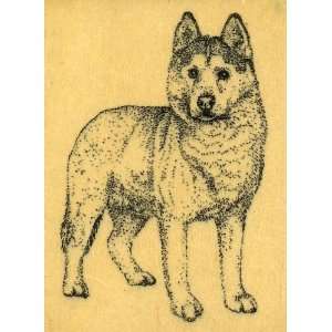  SIBERIAN HUSKY Rubber Stamp Arts, Crafts & Sewing