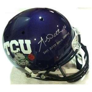 Signed Andy Dalton TCU Rose Bowl Helmet 13 0 PSA DNA COA   Autographed 