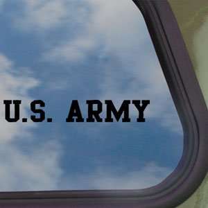  US ARMY Banner USA Black Decal Car Truck Window Sticker 
