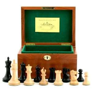 Jaques of London 1930 Edition Staunton Chess Set with Mahogany Chess 