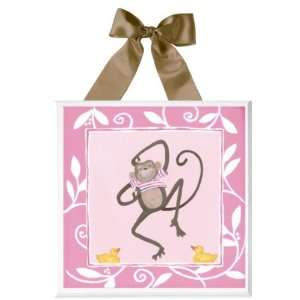  Pink Dancing Monkey Glicee Print