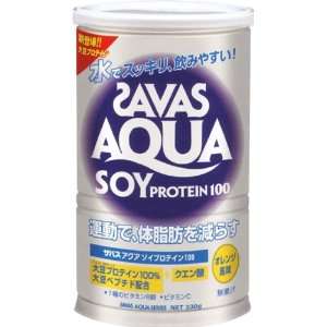  SAVAS Aqua Soy Protein 100 Orange flavor   330g Health 