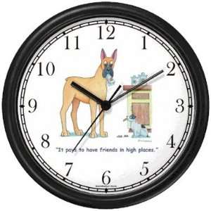 Great Dane & Jack Russell Terrier Dog Cartoon or Comic   JP Animal 