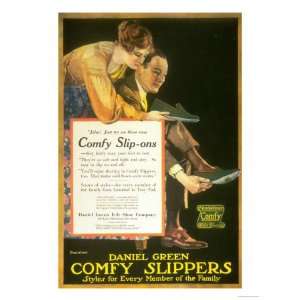Daniel Green Comfy Slippers, USA, 1920 Premium Giclee Poster Print 