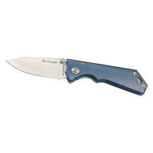  Sarge SK 108BL Black & Blue Series 3 3/8 Liner Lock Knife 