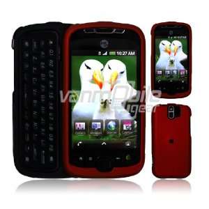 DARK RED ACCESSORY CASE + LCD SCREEN PROTECTOR + CAR CHARGER for 