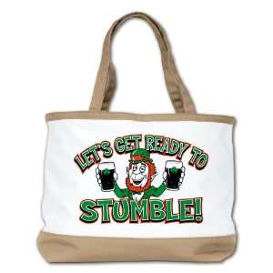 Shoulder Bag Purse (2 Sided) Tan Lets Get Ready To Stumble Irish 