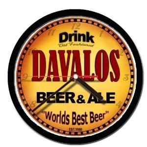  DAVALOS beer ale wall clock 