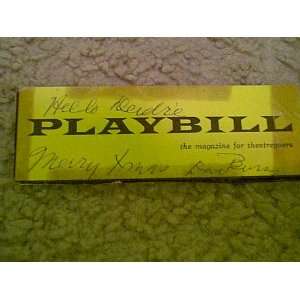  Burns, Dave Funny Girl Playbill 1960 Autograph Signed 