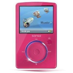  SanDisk 4GB Sansa Fuze Video  Player Pink (SDMX14R 