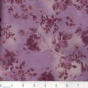  45 Wide Flannel Roses Plum Fabric By The Yard Arts 