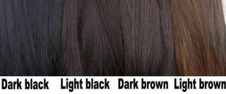   tracking★ clip in on bangs fringes Hair Extension black brown  