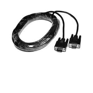  ConnectPRO CSM 201 25 DB9 M/F Serial Cable 25 ft. Black 
