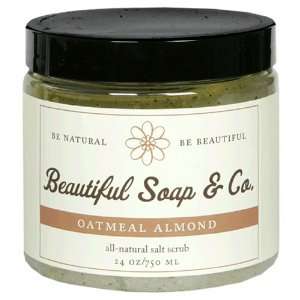   & Co. All Natural Salt Scrub, Oatmeal Almond, 24 oz (750 ml) Beauty