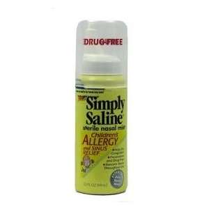  Simply Saline Childrens Nasal Mist, Allergy and Sinus, 1 