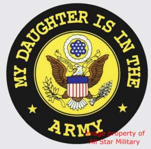 Army Daughter Military Mom Dad Biker Sticker Decal Gift  