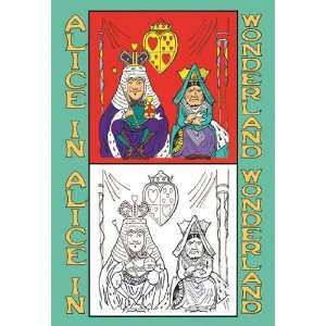  Exclusive By Buyenlarge Alice in Wonderland King and 